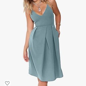 Eliacher Deep V Neck Dress